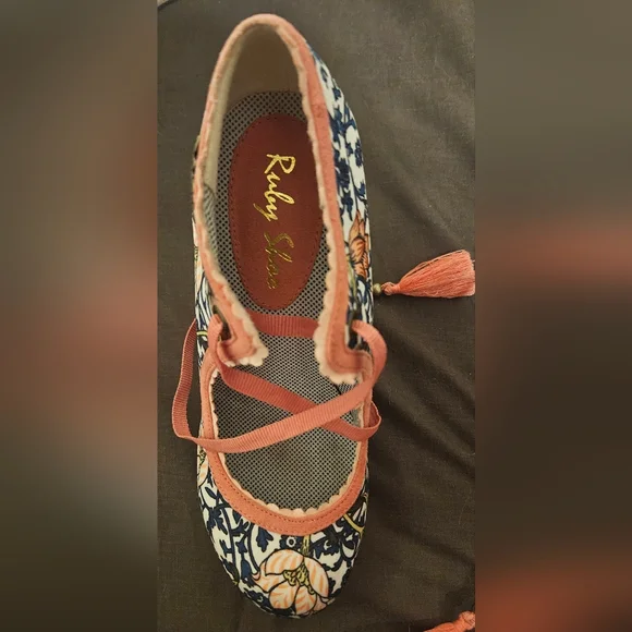 Ruby Shoo Floral Pattern Heels - Picture 4 of 5